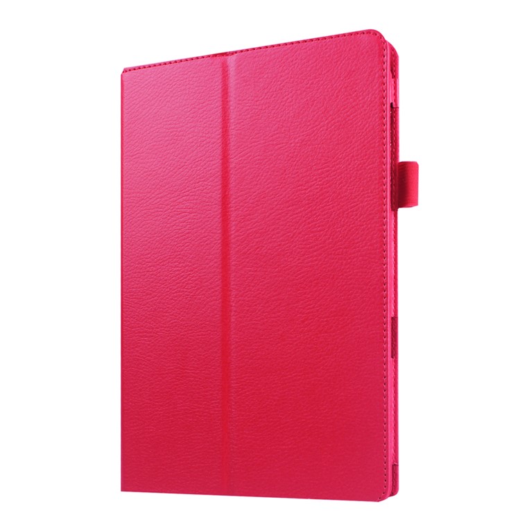 Litchi Skin Leather Case for Samsung Galaxy Tab E 9.6 T560 with Stand - Rose-1