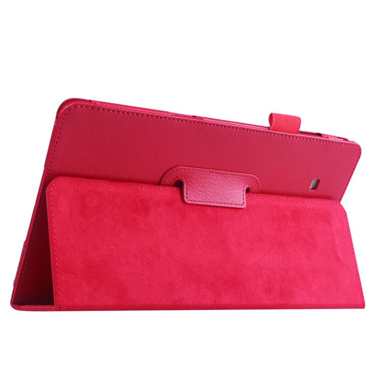 Litchi Skin Leather Case for Samsung Galaxy Tab E 9.6 T560 with Stand - Rose-6