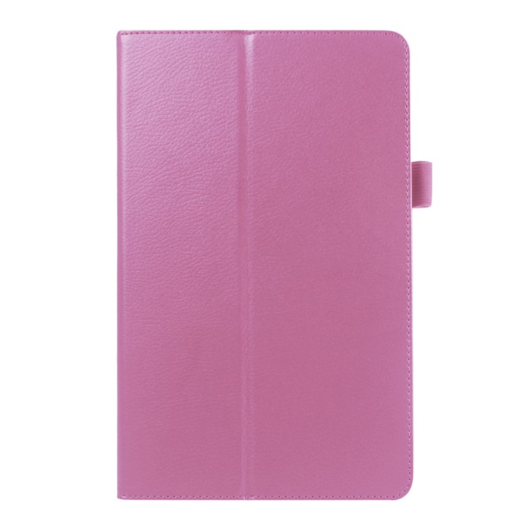 Litchi Skin Leather Cover for Samsung Galaxy Tab E 9.6 T560 with Stand - Pink-2