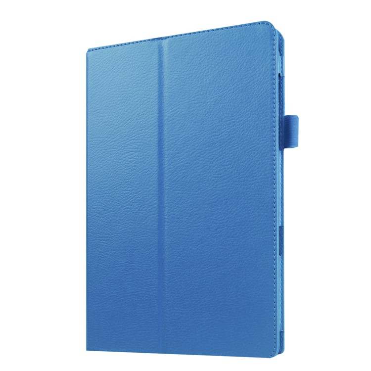 Litchi Skin PU Leather Stand Case for Samsung Galaxy Tab E 9.6 T560 - Baby Blue-1