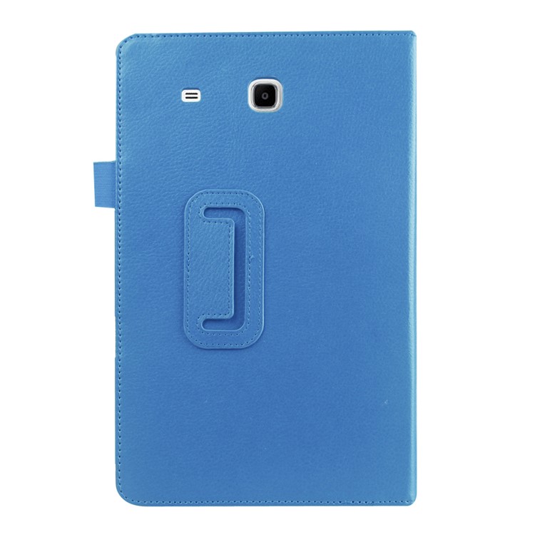 Litchi Skin PU Leather Stand Case for Samsung Galaxy Tab E 9.6 T560 - Baby Blue-3