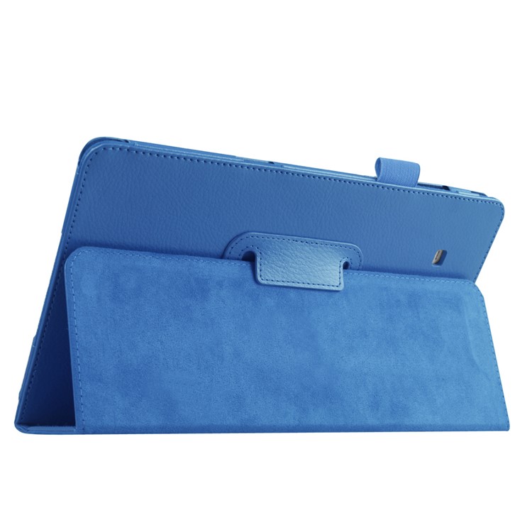Litchi Skin PU Leather Stand Case for Samsung Galaxy Tab E 9.6 T560 - Baby Blue-6