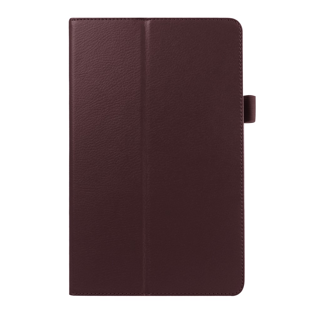 Litchi Skin Leather Protective Case for Samsung Galaxy Tab E 9.6 T560 - Brown-2