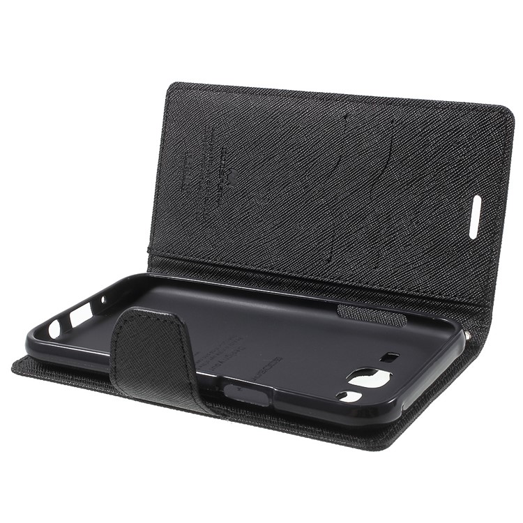 MERCURY Goospery Leather Wallet Case for Samsung Galaxy J5 SM-J500F with Stand - Black-5