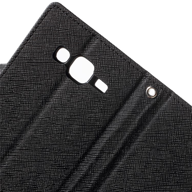 MERCURY Goospery Leather Wallet Case for Samsung Galaxy J5 SM-J500F with Stand - Black-7