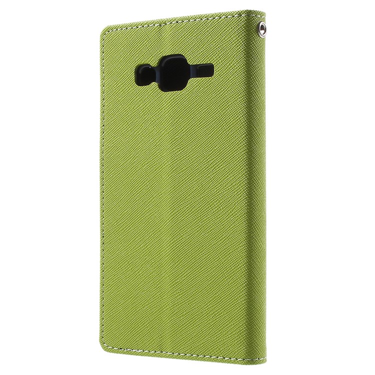 MERCURY Goospery Leather Wallet Cover for Samsung Galaxy J5 SM-J500F with Stand - Green-2