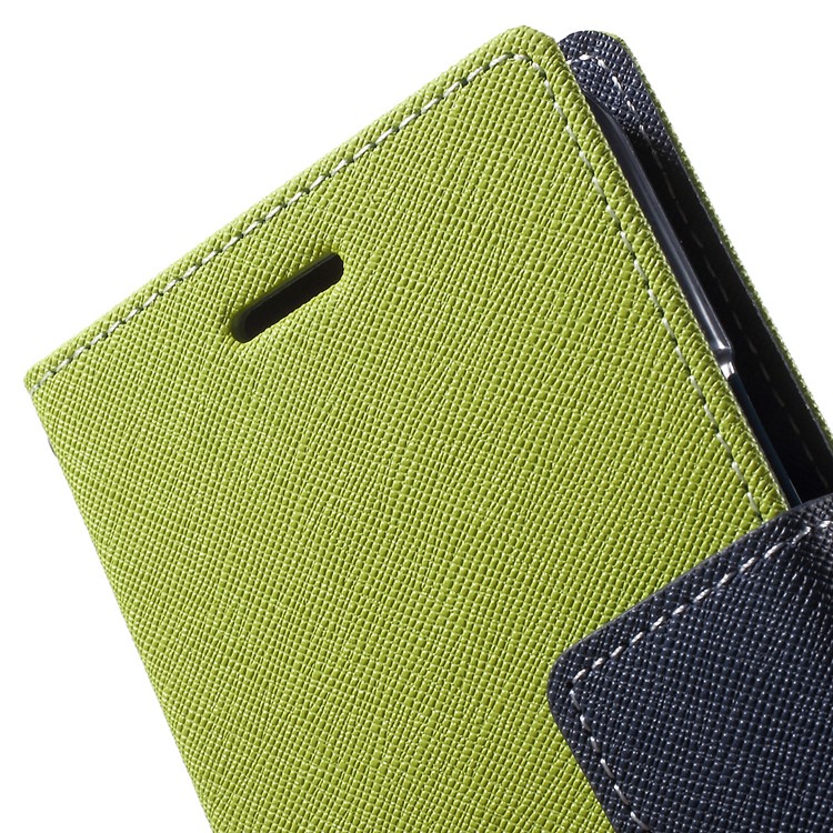 MERCURY Goospery Leather Wallet Cover for Samsung Galaxy J5 SM-J500F with Stand - Green-6