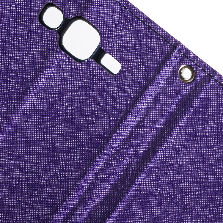 MERCURY Goospery Leather Wallet Cover for Samsung Galaxy J5 SM-J500F with Stand - Purple-6