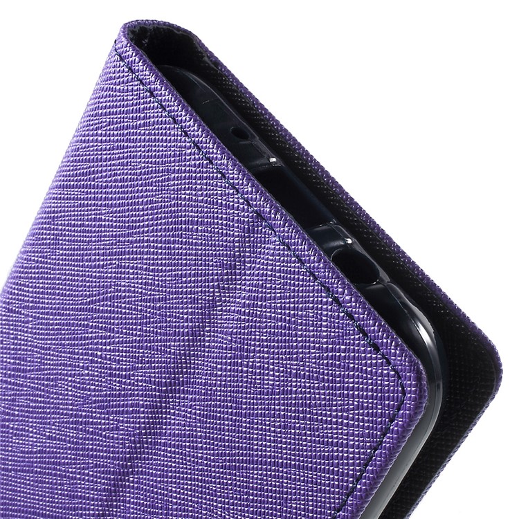 MERCURY Goospery Leather Wallet Cover for Samsung Galaxy J5 SM-J500F with Stand - Purple-8