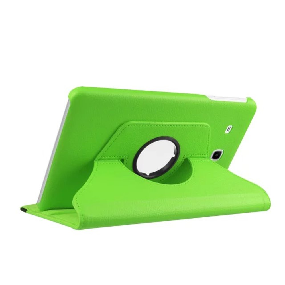 Rotary Stand Leather Cover for Samsung Galaxy Tab E 9.6 T560 / T561 - Green-5