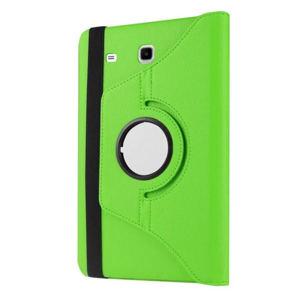 Rotary Stand Leather Cover for Samsung Galaxy Tab E 9.6 T560 / T561 - Green-7