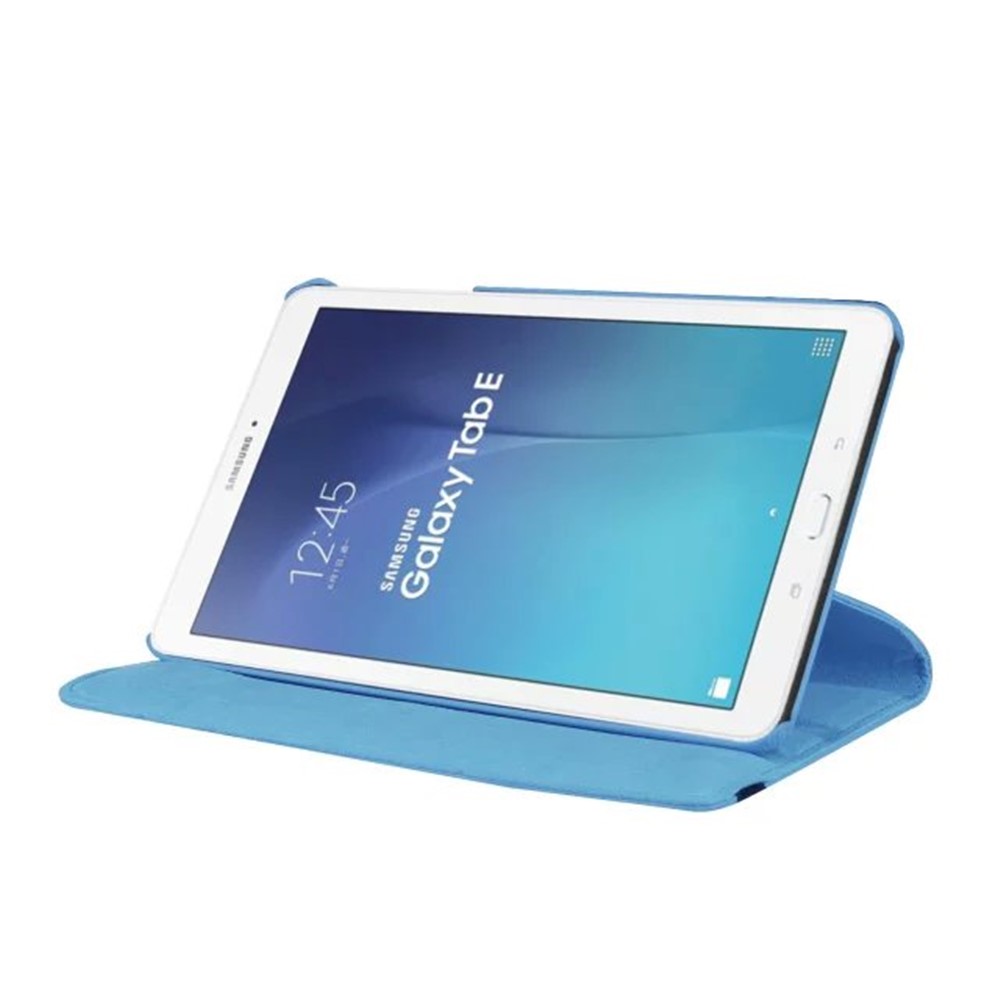For Samsung Galaxy Tab E 9.6 T560 / T561 Rotary Stand Leather Shell - Baby Blue-4