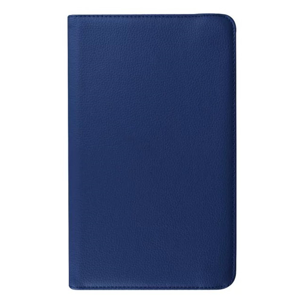Litchi Texture Rotary Stand Leather Cover for Samsung Galaxy Tab E 9.6 T560 / T561 - Dark Blue-1