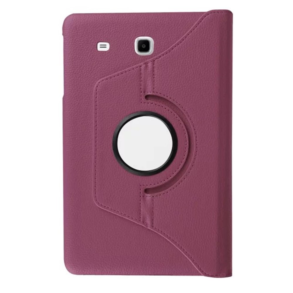 Litchi Texture Rotary Stand Leather Cover for Samsung Galaxy Tab E 9.6 T560 / T561 - Purple-2