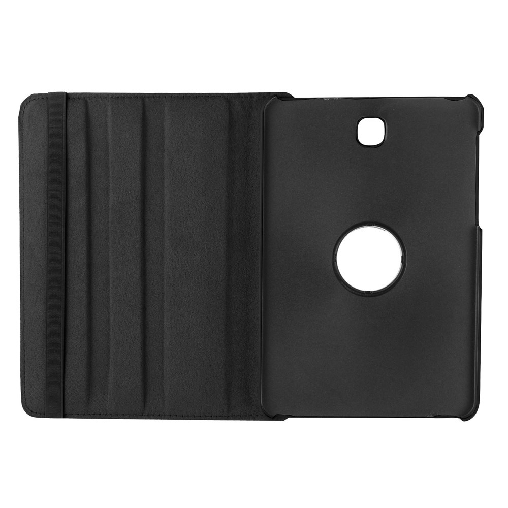 Litchi Textur Rotary Stand Ledertasche Für Samsung Galaxy Tab S2 8.0 - Schwarz