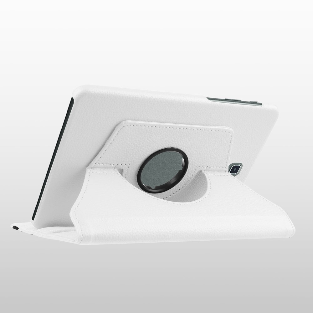 Litchi Texture Rotary Stand Leather Cover for Samsung Galaxy Tab S2 8.0 - White-4