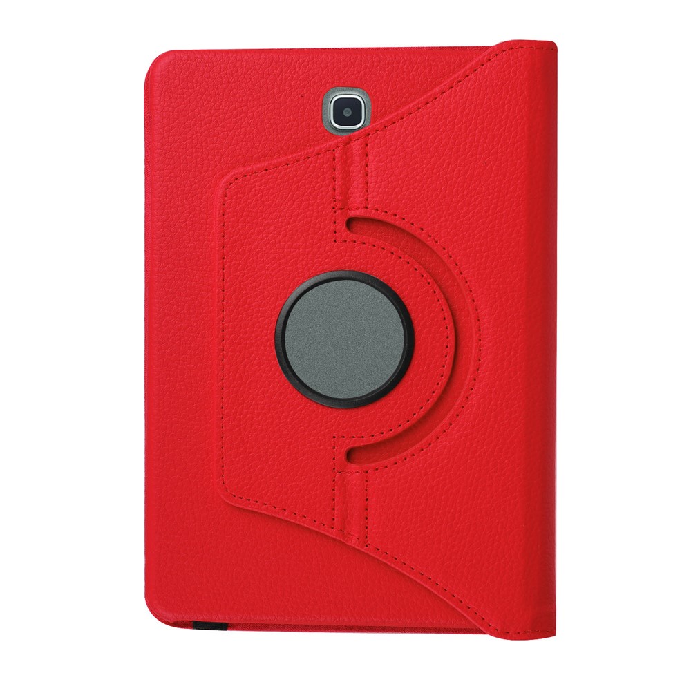 Litchi Texture Rotary Stand Shell Para Samsung Galaxy Tab S2 8.0 - Rojo-2