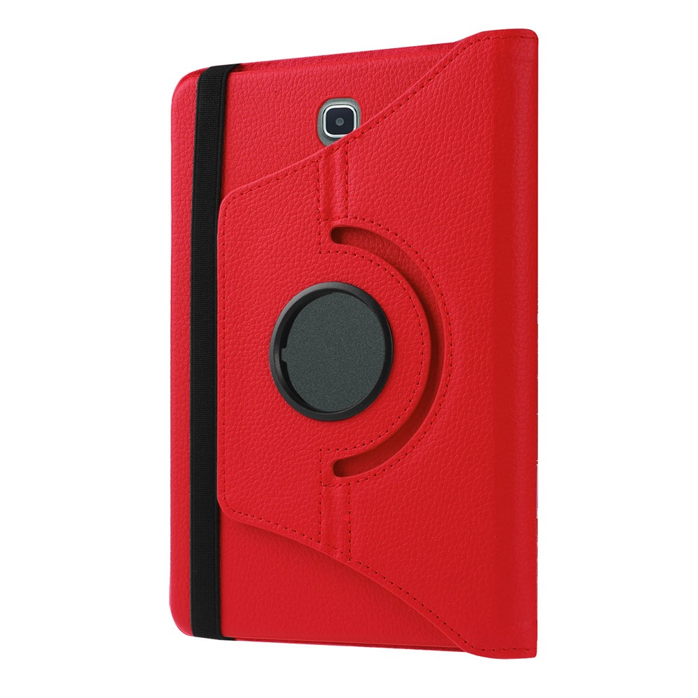 Litchi Texture Rotary Stand Leather Shell for Samsung Galaxy Tab S2 8.0 - Red-7