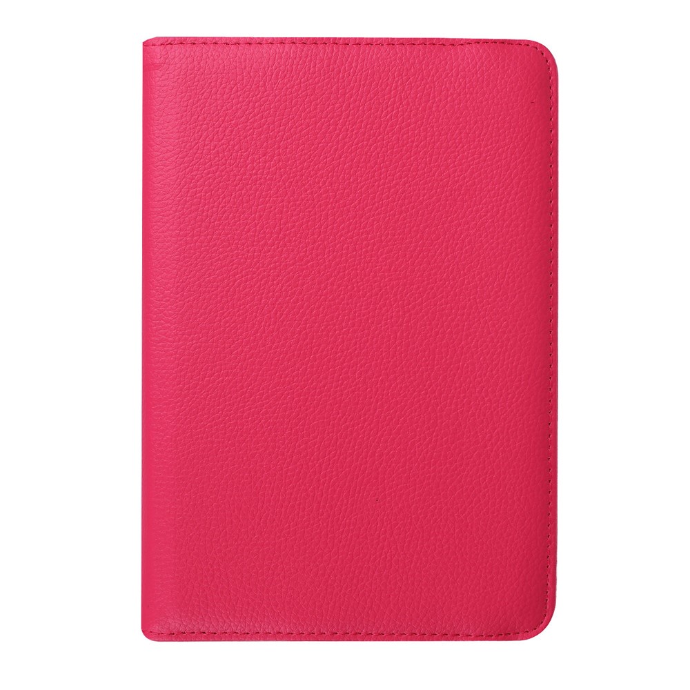 Lychee Texture PU Leather Case for Samsung Galaxy Tab S2 8.0 with Rotary Stand - Rose-1