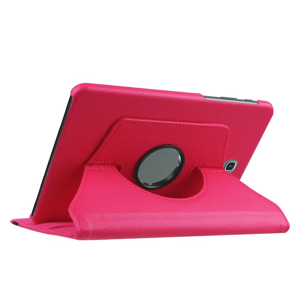Lychee Texture PU Leather Case for Samsung Galaxy Tab S2 8.0 with Rotary Stand - Rose-4