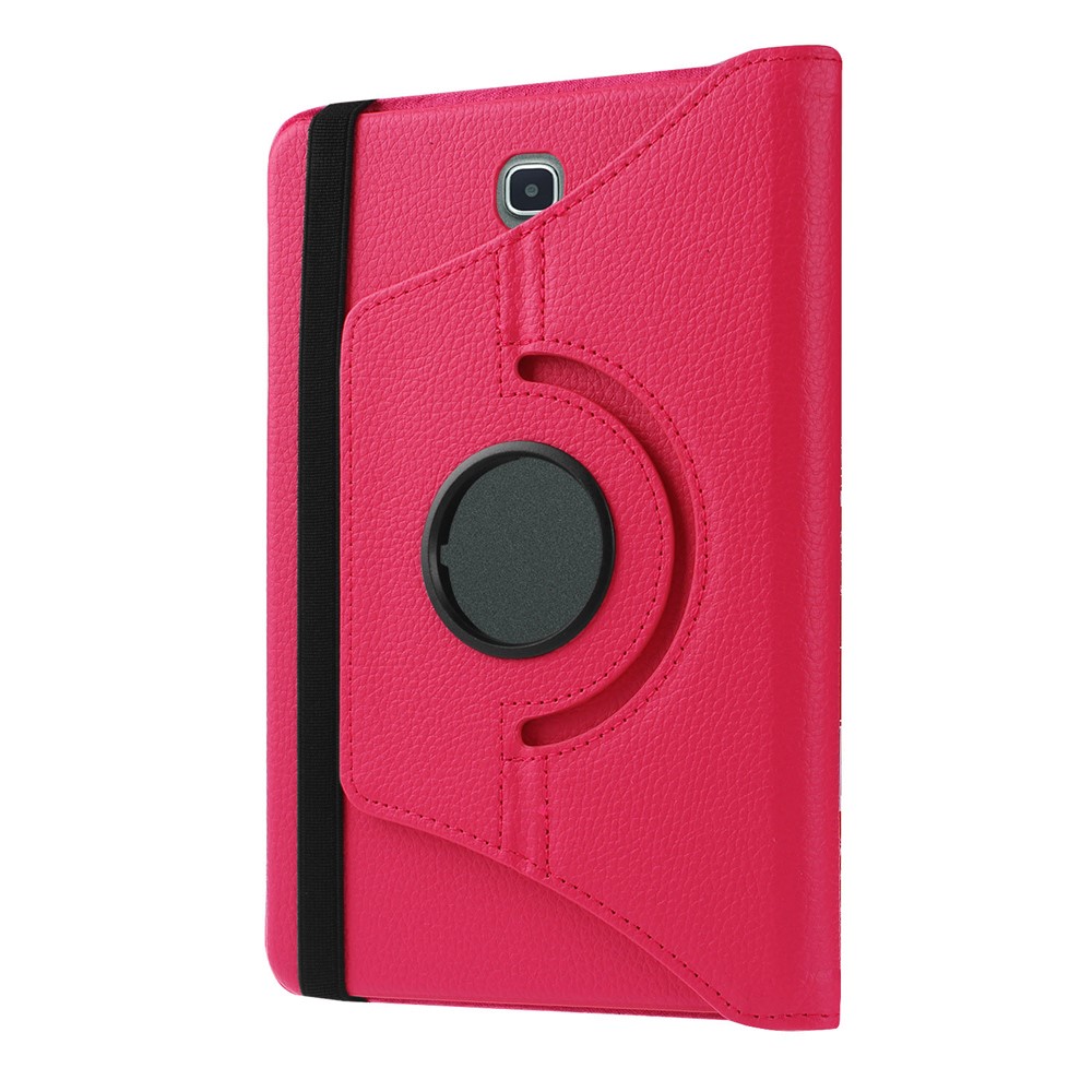 Lychee Texture PU Leather Case for Samsung Galaxy Tab S2 8.0 with Rotary Stand - Rose-7