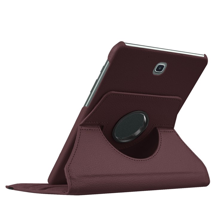 Litchi Texture Rotary Stand Leatherette Cover Shell for Samsung Galaxy Tab S2 8.0 - Brown-6