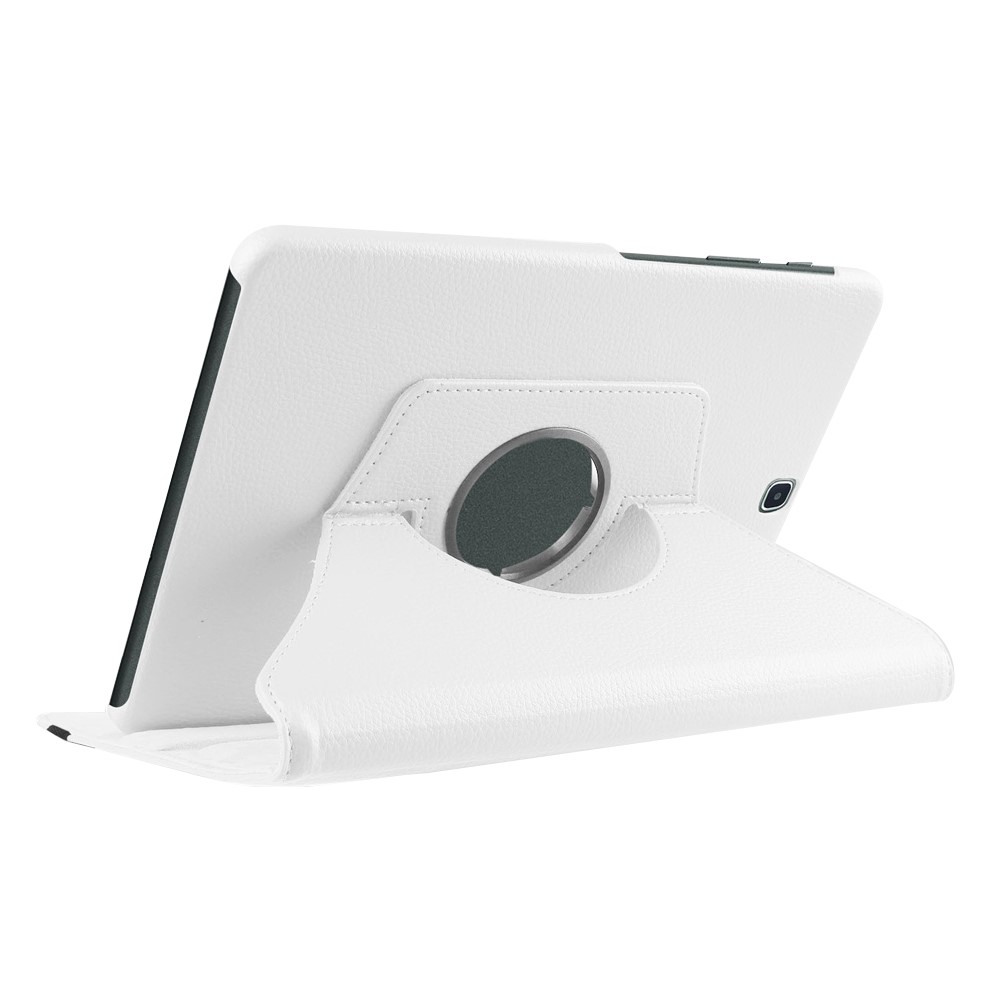 Lychee Grain Leather Rotary Stand Shell for Samsung Galaxy Tab S2 9.7 - White-4