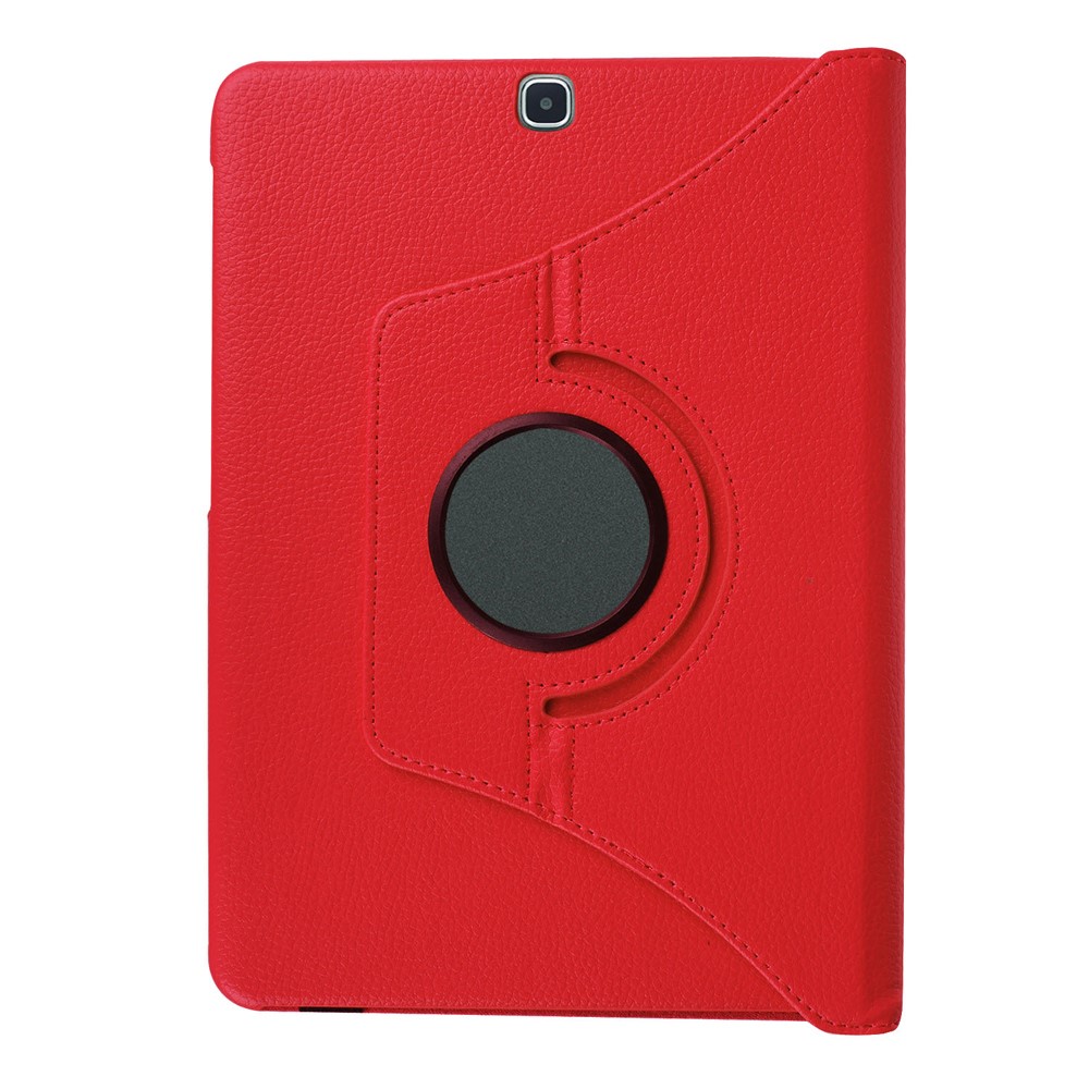 Lychee Grain Leather Rotary Stand Protective Case for Samsung Galaxy Tab S2 9.7 - Red-10