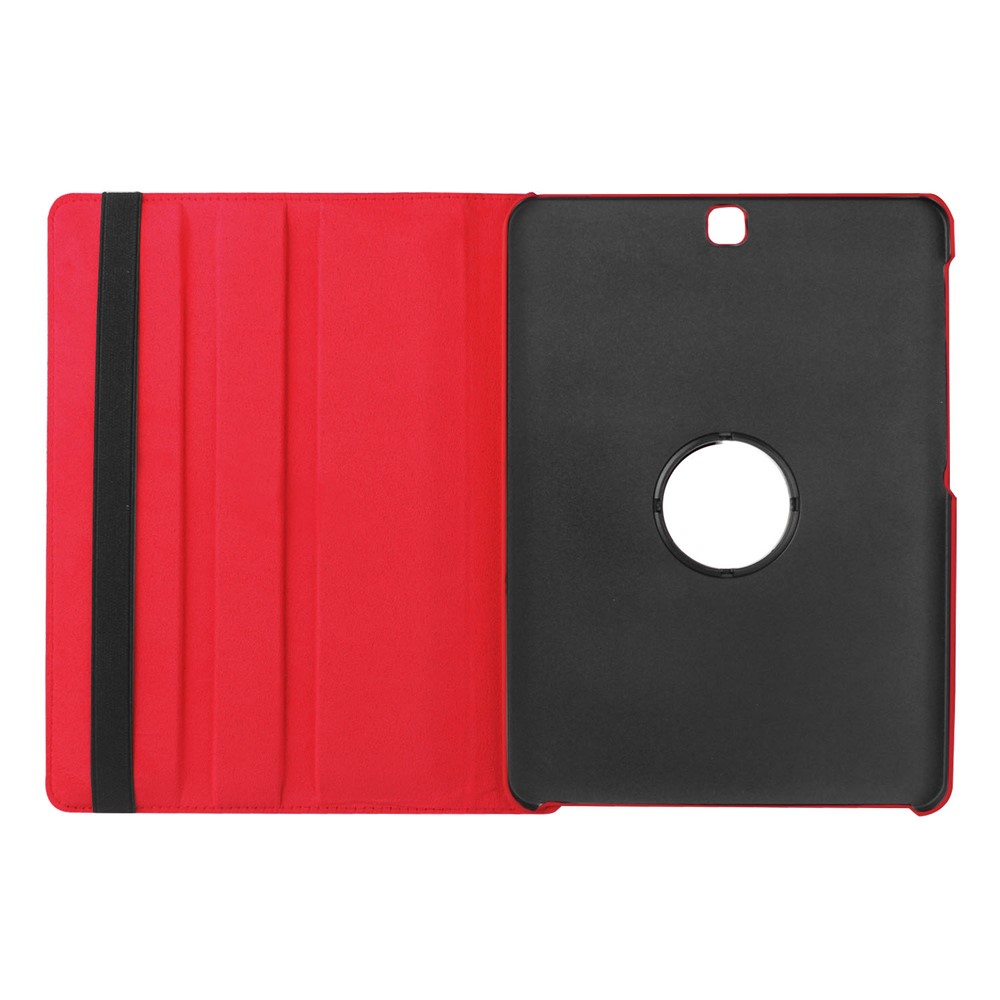 Lychee Grain Leather Rotary Stand Protective Case for Samsung Galaxy Tab S2 9.7 - Red-8