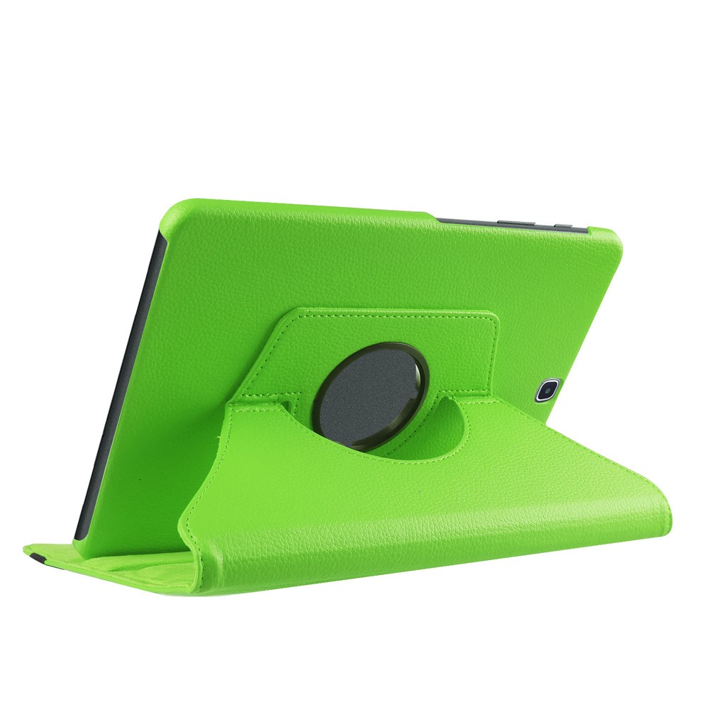 For Samsung Galaxy Tab S2 9.7 Lychee Grain Leather Rotary Stand Shell - Green-4
