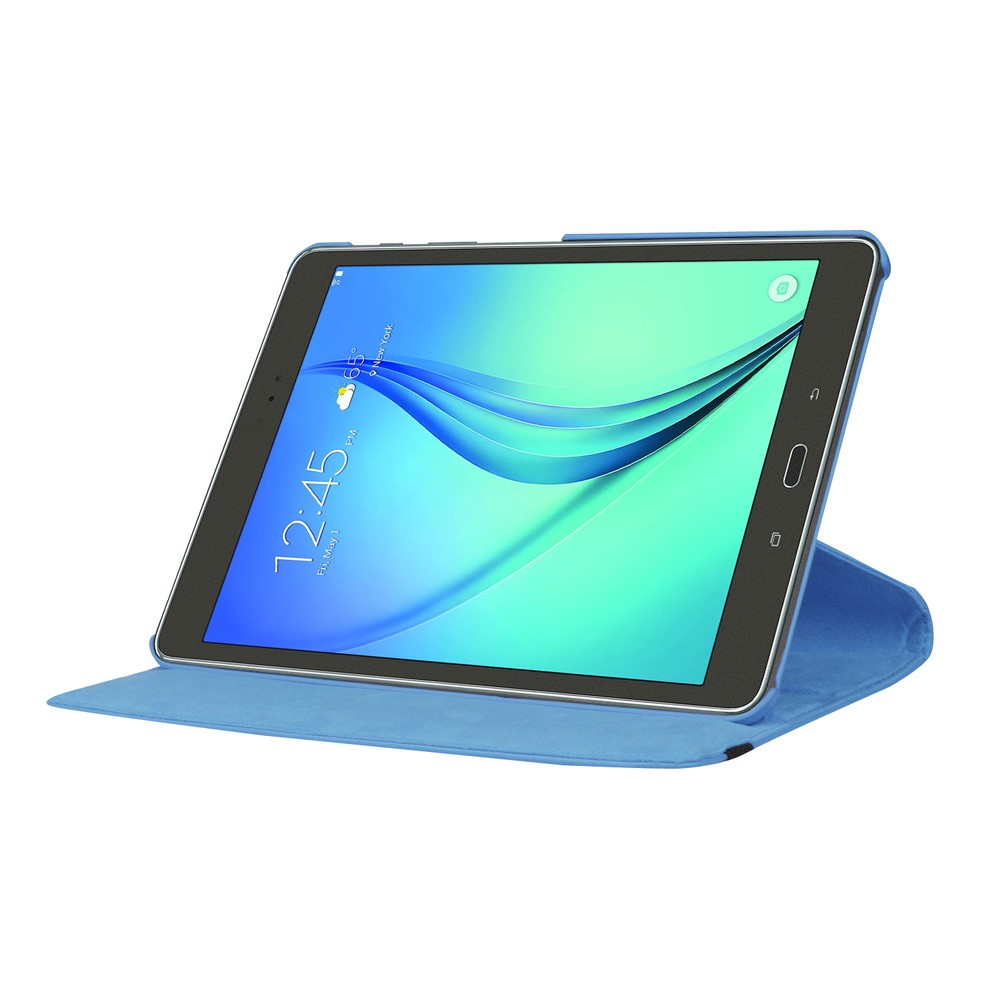 For Samsung Galaxy Tab S2 9.7 Lychee Grain Leather Rotary Stand Shell - Baby Blue-3