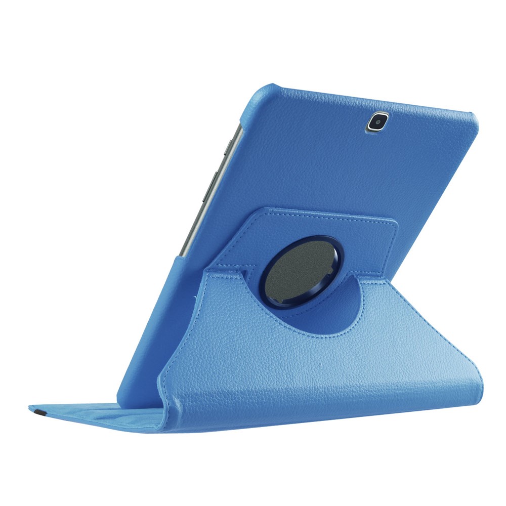 For Samsung Galaxy Tab S2 9.7 Lychee Grain Leather Rotary Stand Shell - Baby Blue-6