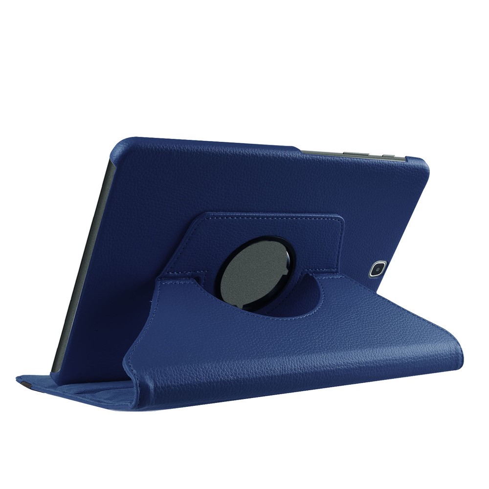 Lychee Skin Leather Rotary Stand Protective Case for Samsung Galaxy Tab S2 9.7 - Dark Blue-4