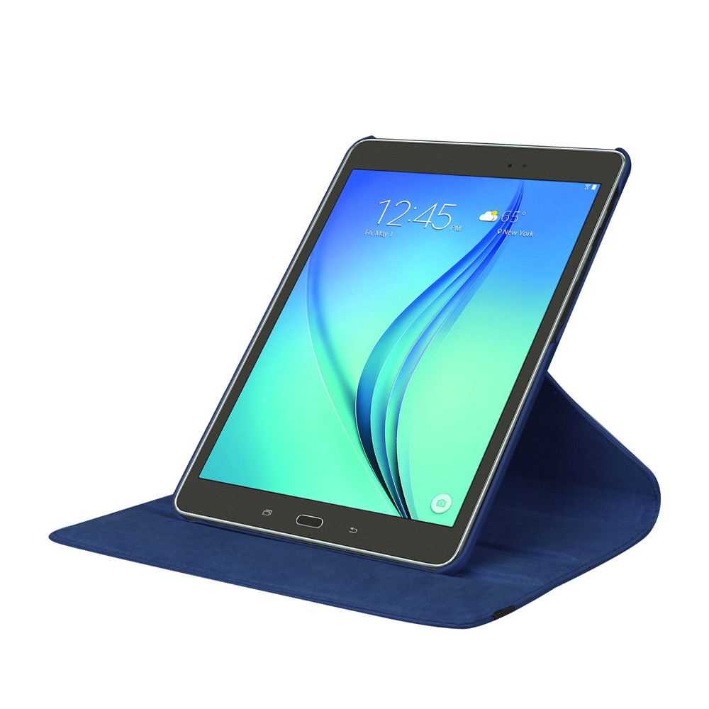 Lychee Skin Leather Rotary Stand Protective Case for Samsung Galaxy Tab S2 9.7 - Dark Blue-5