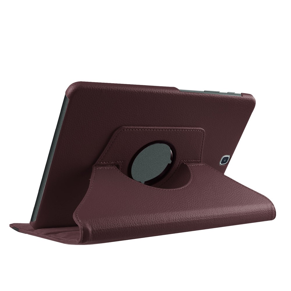For Samsung Galaxy Tab S2 9.7 Lychee Grain Leather Rotary Stand Cover - Brown-4
