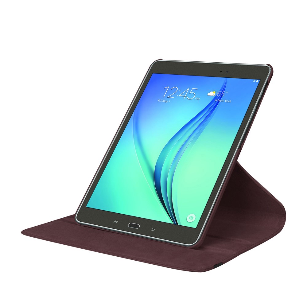 For Samsung Galaxy Tab S2 9.7 Lychee Grain Leather Rotary Stand Cover - Brown-5