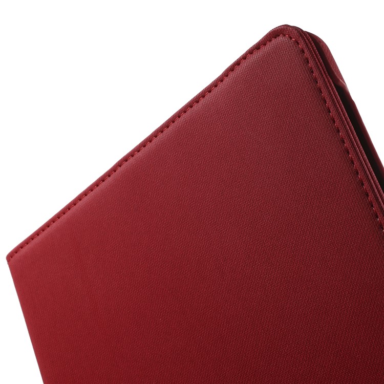 Cloth Grain Leather Rotary Stand Cover for Samsung Galaxy Tab S2 9.7 - Red-10