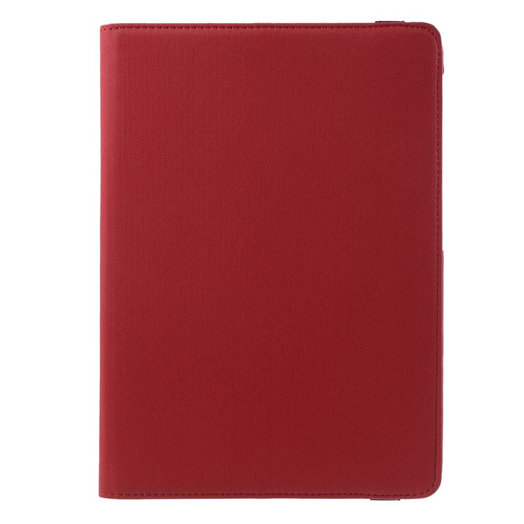 Cloth Grain Leather Rotary Stand Cover for Samsung Galaxy Tab S2 9.7 - Red-2