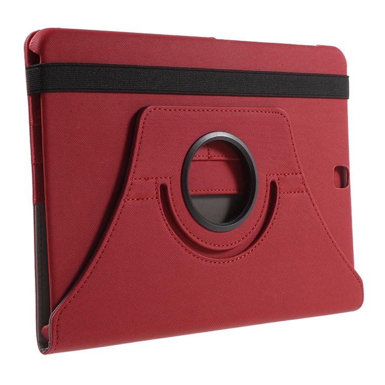 Cloth Grain Leather Rotary Stand Cover for Samsung Galaxy Tab S2 9.7 - Red-4