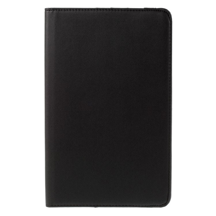 Twill Texture Leather Rotary Stand Cover for Samsung Galaxy Tab E 9.6 T560 - Black-2