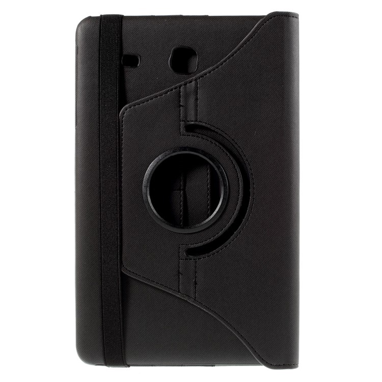 Twill Texture Leather Rotary Stand Cover for Samsung Galaxy Tab E 9.6 T560 - Black-3