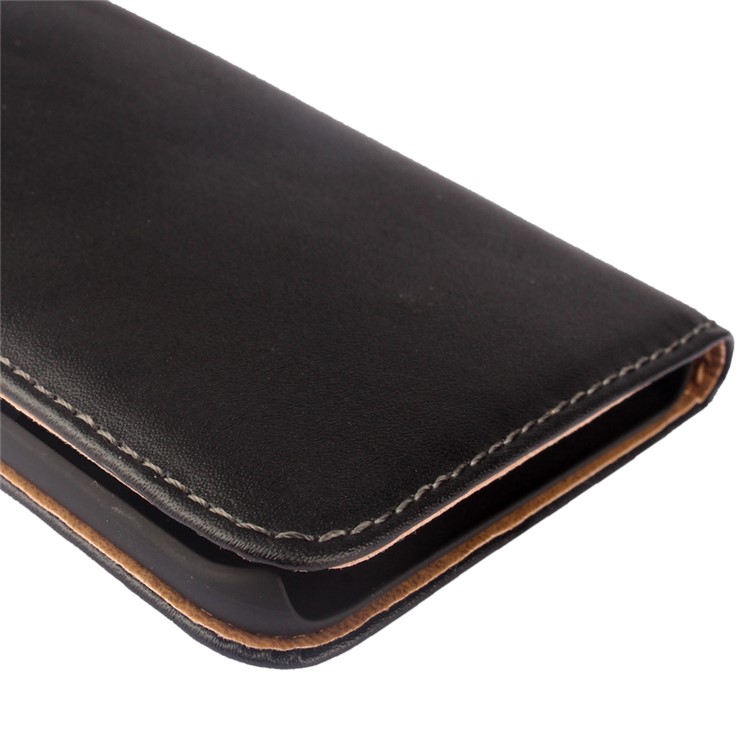 Genuine Split Wallet Leather Stand Case for Samsung Galaxy S6 Edge Plus SM-G928 - Black-5
