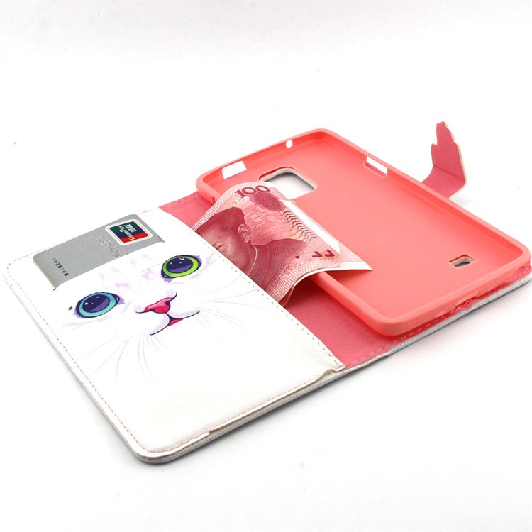 Cat with Red Nose Leather Wallet Case for Samsung Galaxy Note 4 N910-4