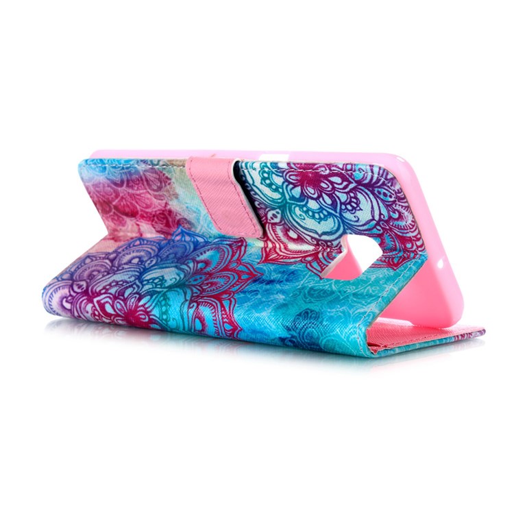 Wallet Leather Shell for Samsung Galaxy S6 edge Plus G928 - Beautiful Mandala-5