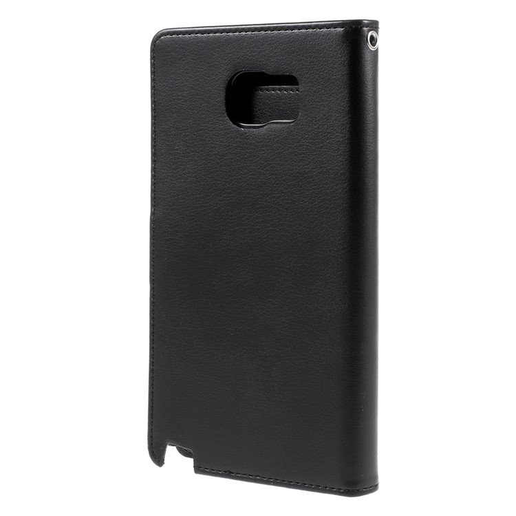 MERCURY GOOSPERY Rich Diary Leather Case for Samsung Galaxy Note 5 N920 - Black-2