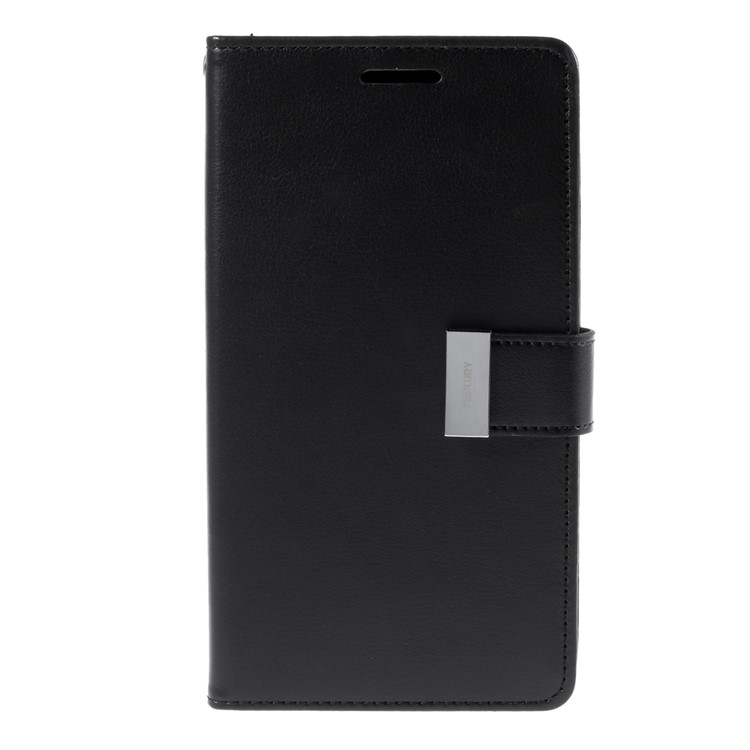 MERCURY GOOSPERY Rich Diary Leather Case for Samsung Galaxy Note 5 N920 - Black-3