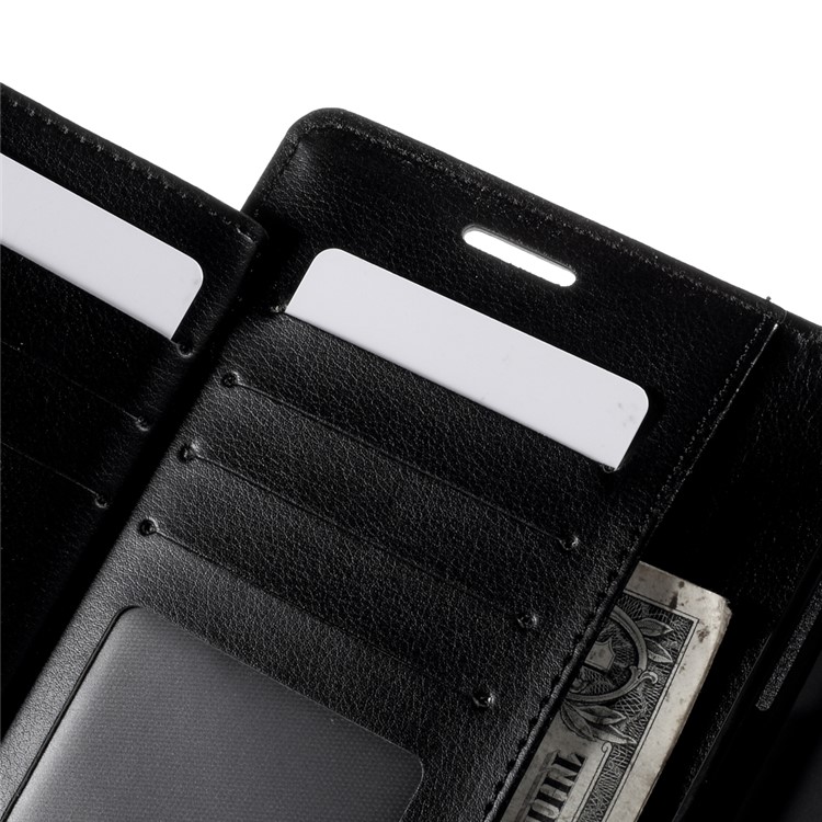 MERCURY GOOSPERY Rich Diary Leather Case for Samsung Galaxy Note 5 N920 - Black-6