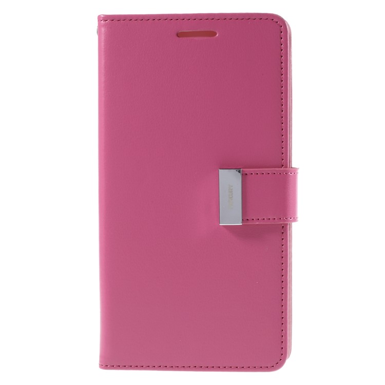 MERCURY GOOSPERY for Samsung Galaxy Note 5 Rich Diary Wallet Leather Cover - Rose-3