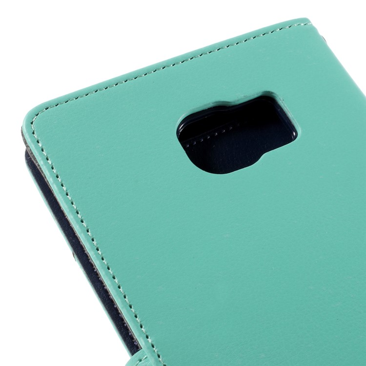MERCURY GOOSPERY Rich Diary Leather Phone Cover for Samsung Galaxy Note 5 - Cyan-6
