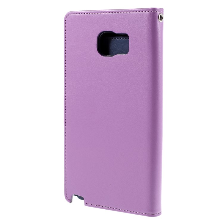 MERCURY GOOSPERY for Samsung Galaxy Note 5 Rich Diary Leather Case Accessory - Purple-2